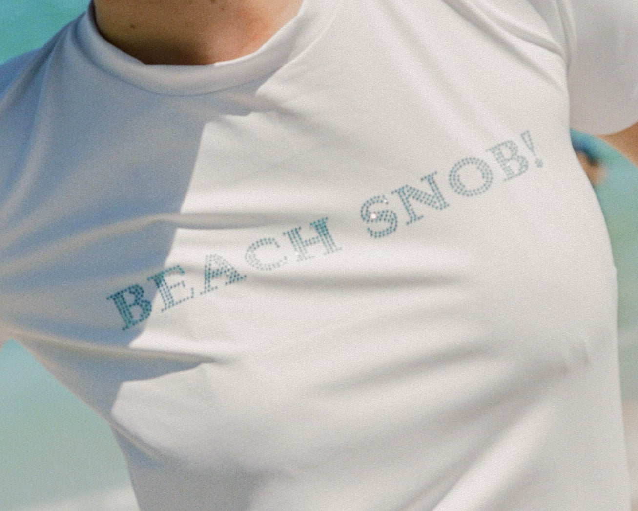 BEACH SNOB! Tee - Sea Foam