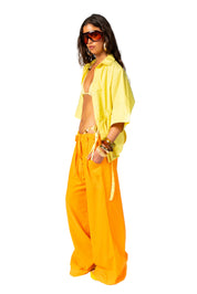 Ammos Linen Pant - Portokali