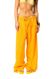 Ammos Linen Pant - Portokali