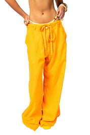 Ammos Linen Pant - Portokali