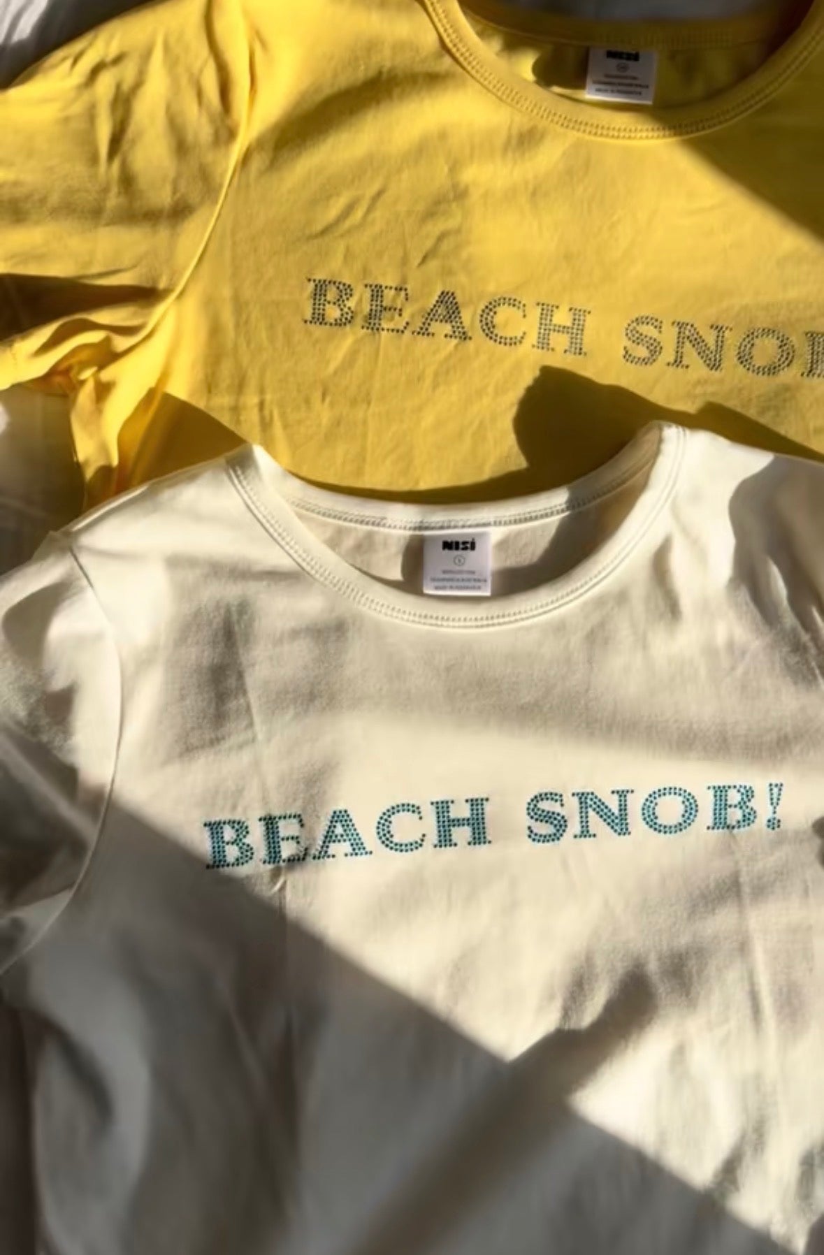 BEACH SNOB! Tee - Traffic Yellow