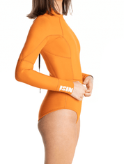 Ilios Springsuit - Long Sleeve Surf - Orange Mango Pop | Nisi Collective