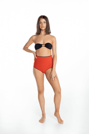 Ela Cheeky Surf Shorts - Tomato Red | Nisi Collective