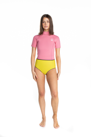 Milly Short Sleeve Surf Top - Pink Blush | Nisi Collective