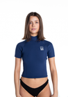 Milly Short Sleeve Surf Top - Deep Navy Blue | Nisi Collective